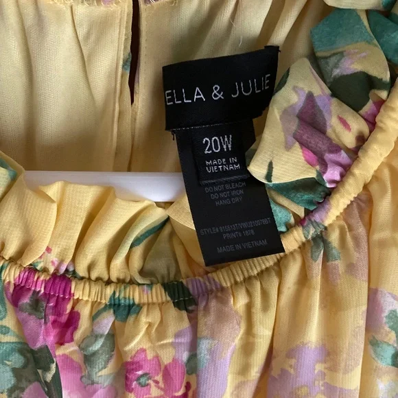 Yellow floral dress - Picture 2 of 2